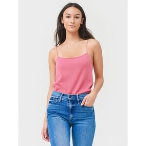 NEW Vince Knit Tank Top Sleeveless Casual Everyday Layering Top Rose Pink Medium